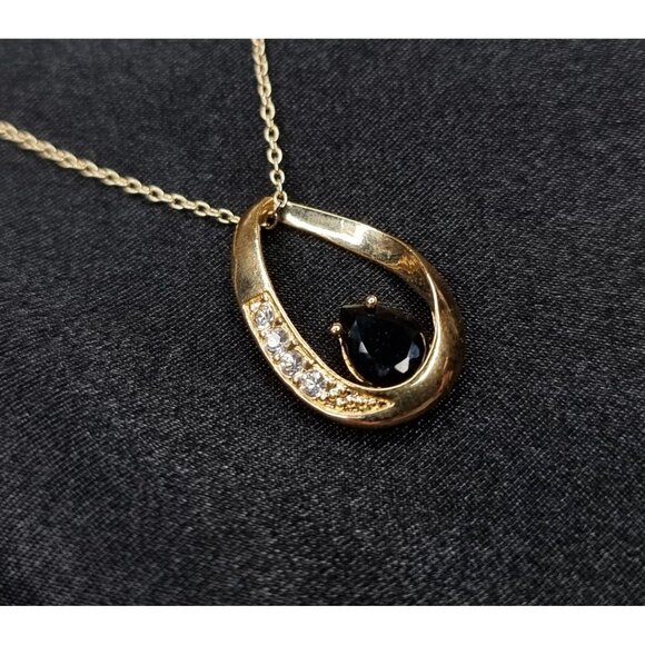 Vintage ROMAN Signed Gold Necklace & Earring Set Late 90s - Early 2000s - Picture 5 of 7